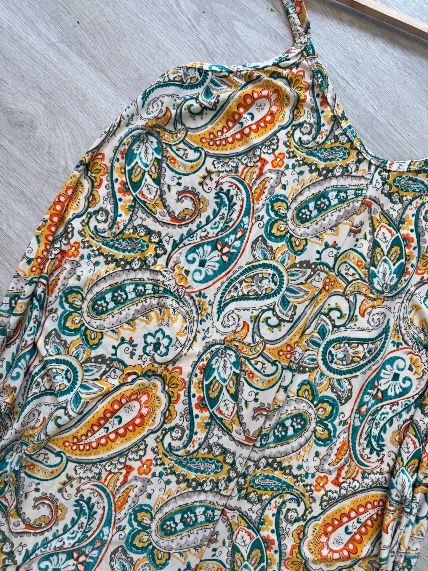 White paisley jumpsuit