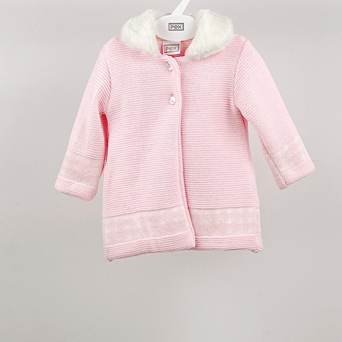 pink Knitted Miranda Coat