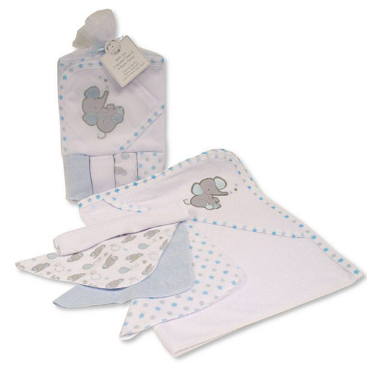 Elephant Hooded Towel & Wash Cloth Bath