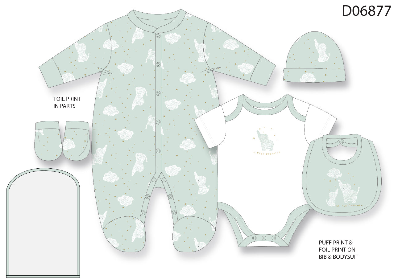 ROCK A BYE newborn 5pce