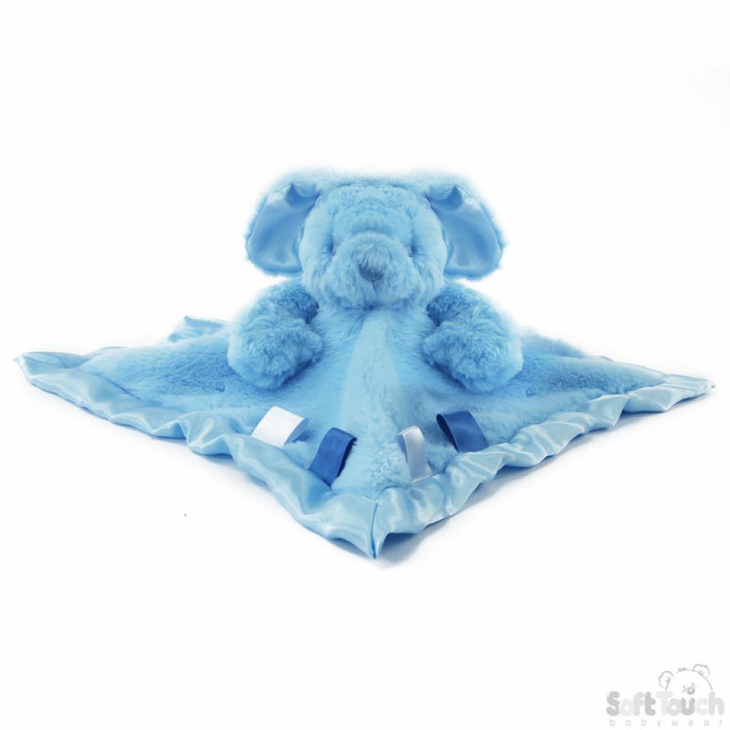 Blue Satin Bunny Comforter