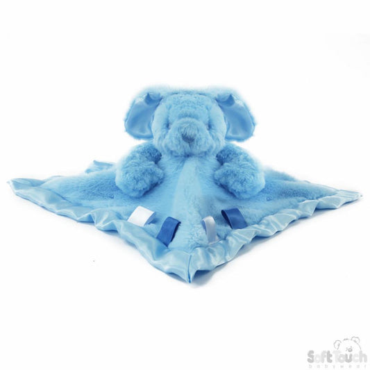 Blue Satin Bunny Comforter