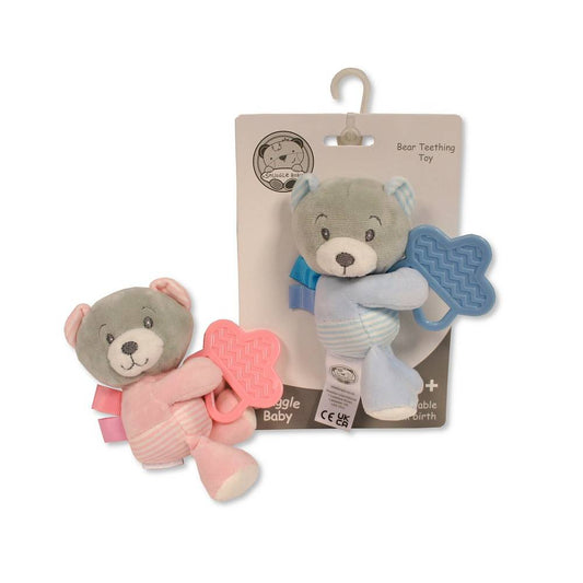 Pink Teddy Teething Toy