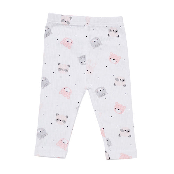 Ivory/Peach Kitty Motif 10PC Layette Set