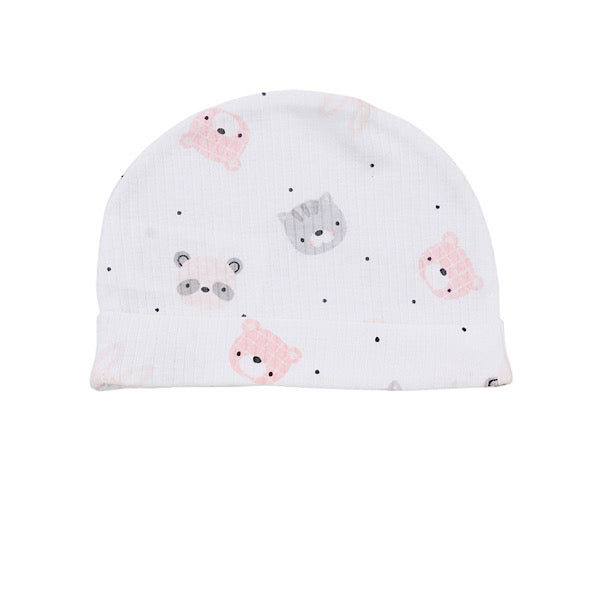 Ivory/Peach Kitty Motif 10PC Layette Set