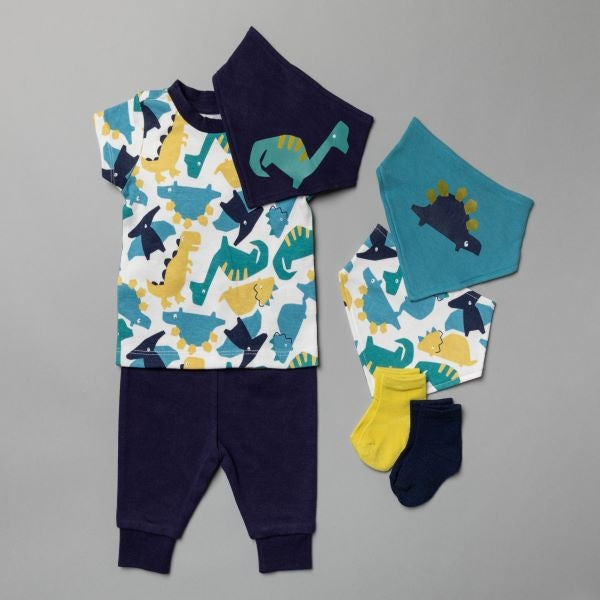 Baby Dinosaur Print 7PC Layette