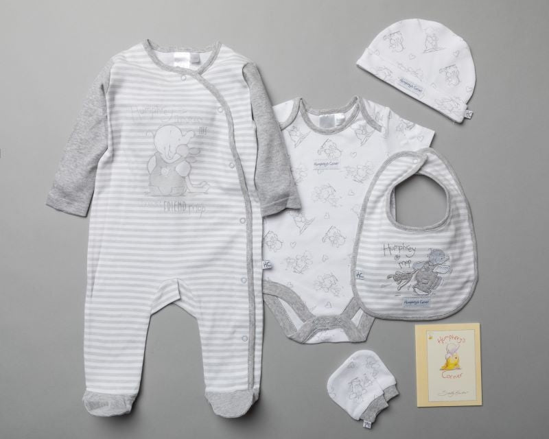 Baby Humphrey & Mop 5pc Layette Set NB-6M, BONBONS BOUTIQUES LTD