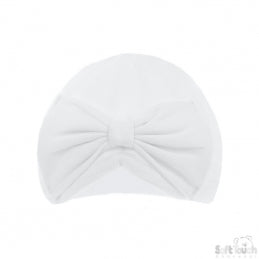 100% Cotton Turban Bow Hat 0-6M