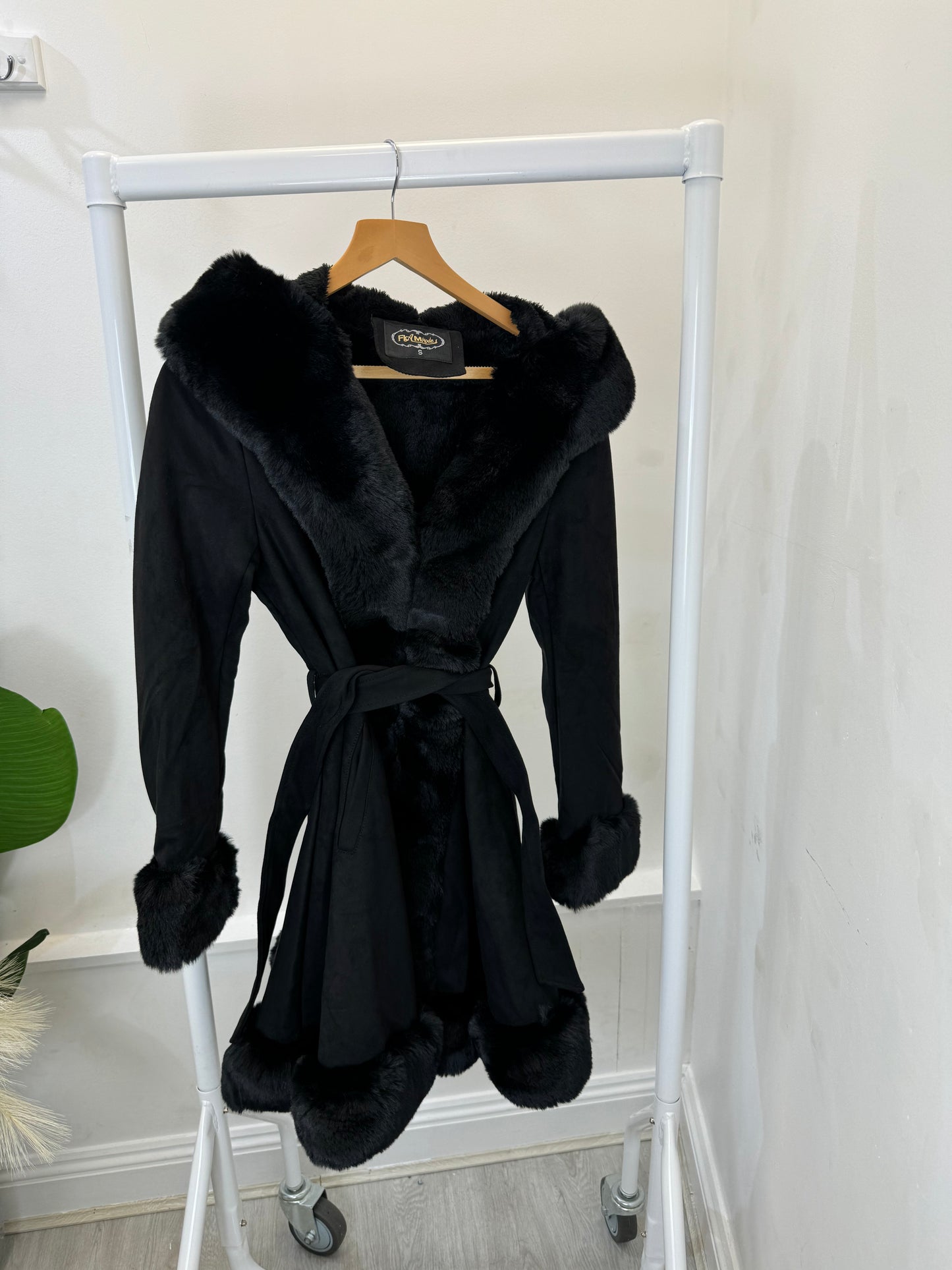 Alice Suede Wrap Coat