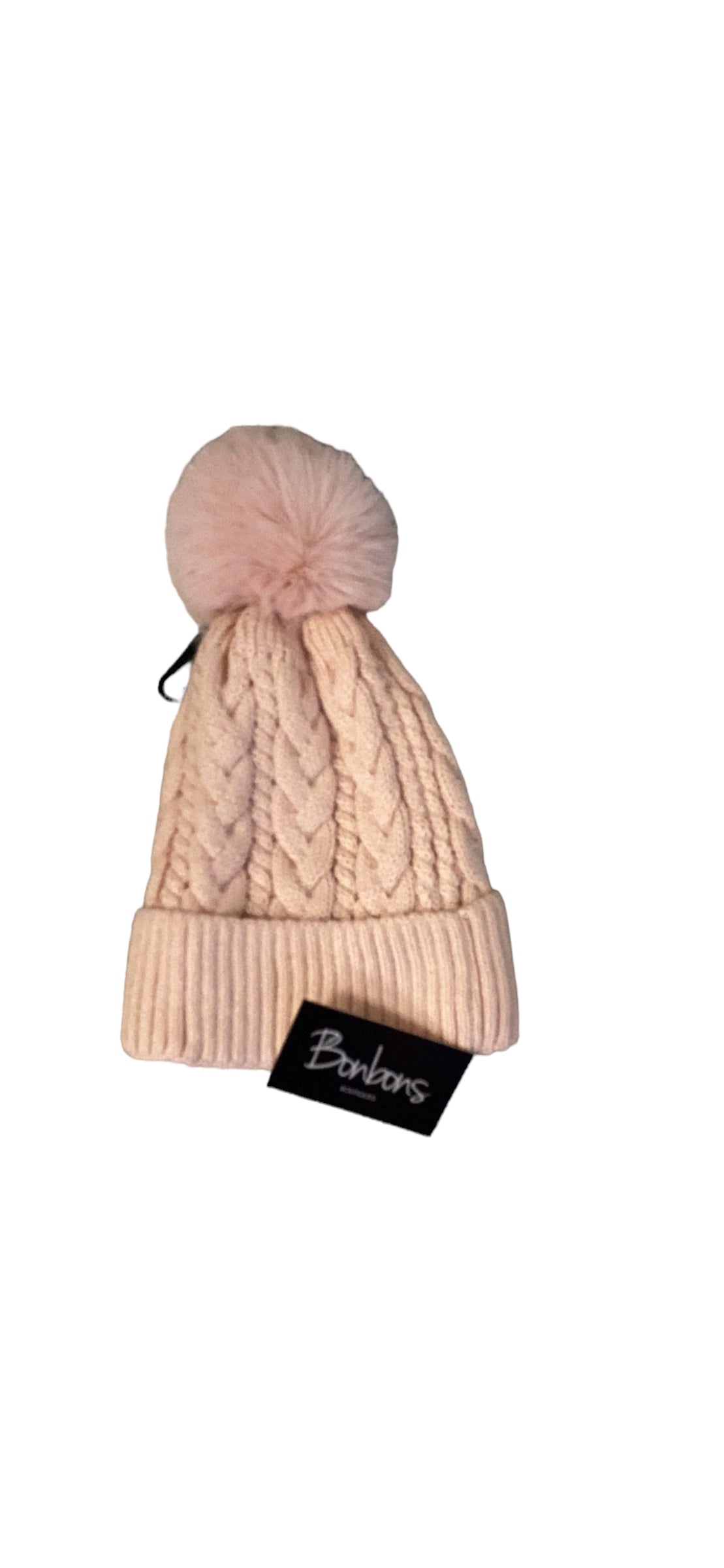 Bobble Fleece Lined Beanie Hat