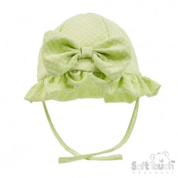 Summer Bow Cloche Hat 0-12M