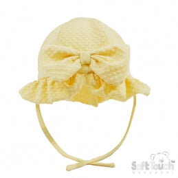 Summer Bow Cloche Hat 0-12M