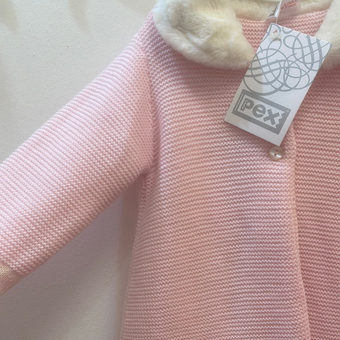 pink Knitted Miranda Coat