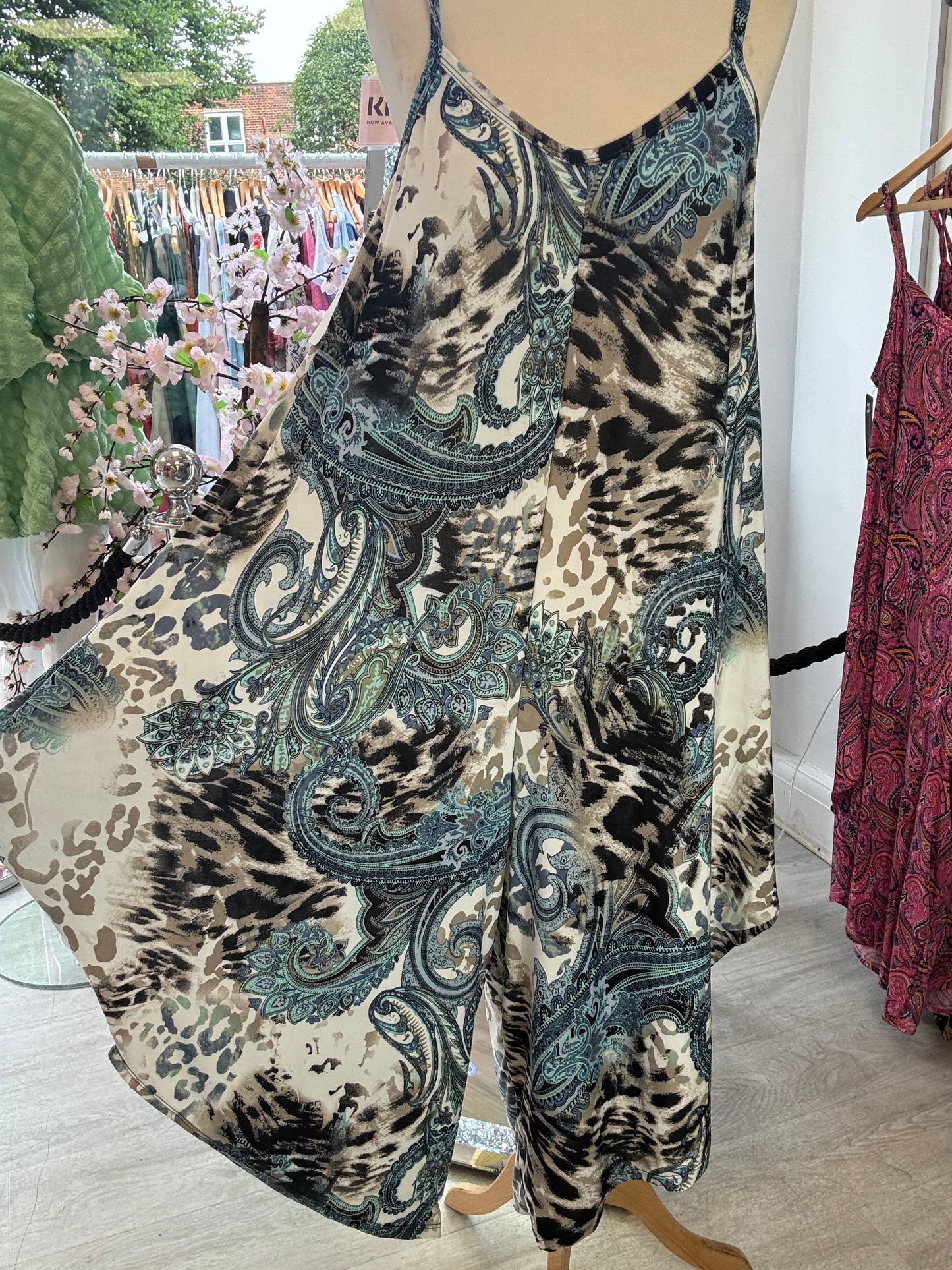 Blue Paisley jumpsuit