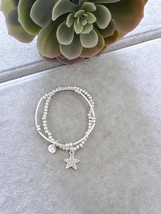 Beaded star constellation bracelet