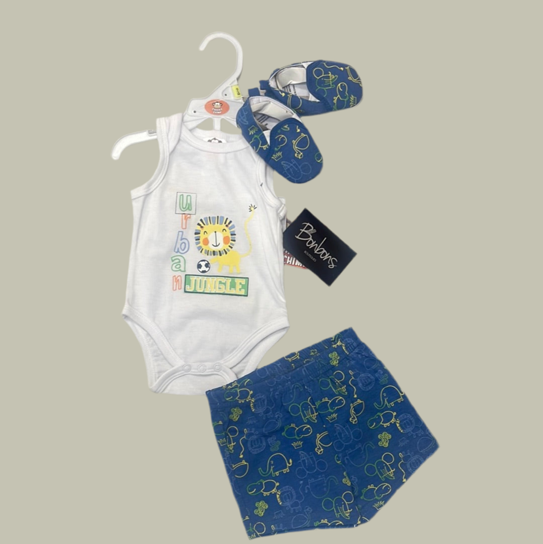 cheeky chimp baby boy set
