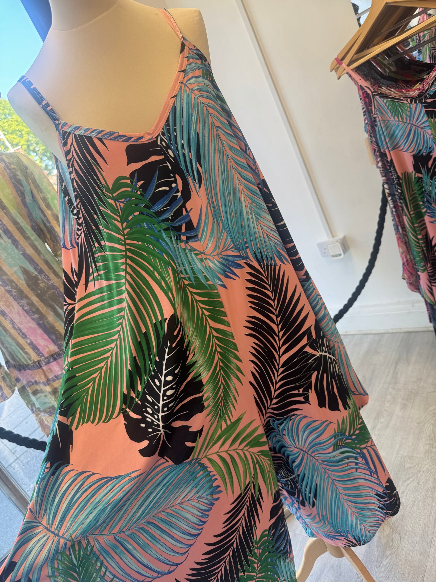 Pink leaf jumpsuit