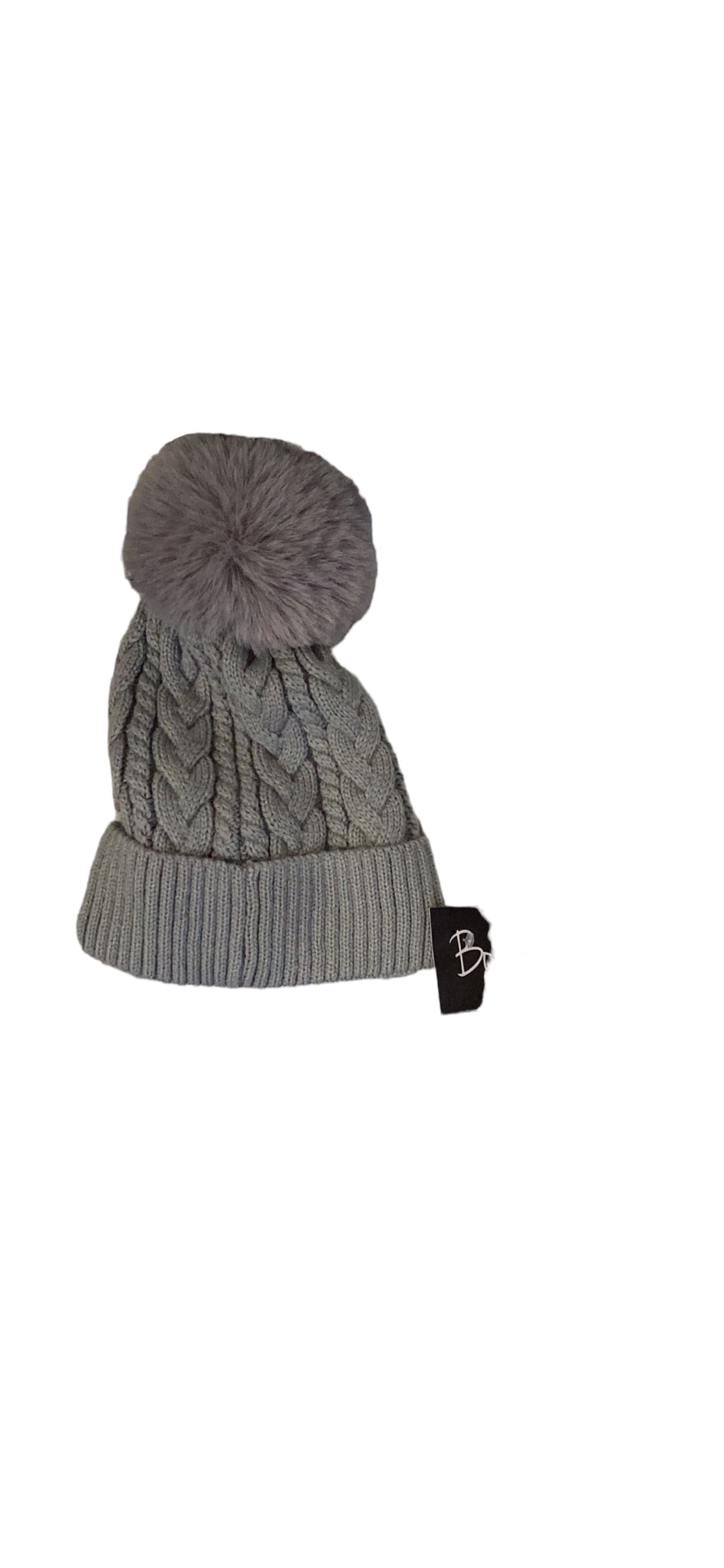 Bobble Fleece Lined Beanie Hat