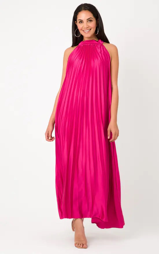 Polly Plain Pleated Dress