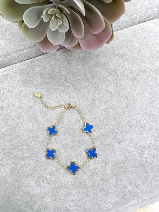 5 clover charmed bracelet