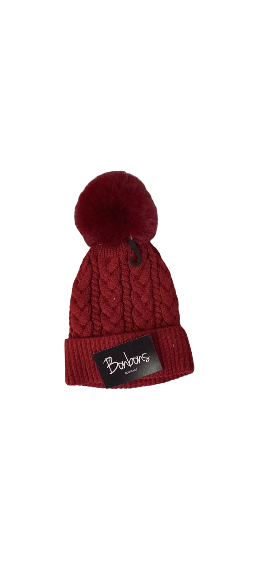 Bobble Fleece Lined Beanie Hat