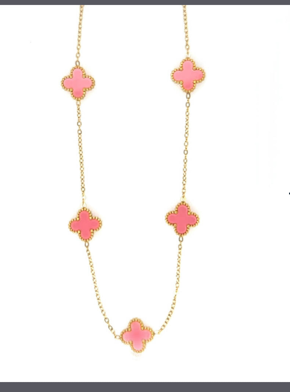 5 clover charmed necklace