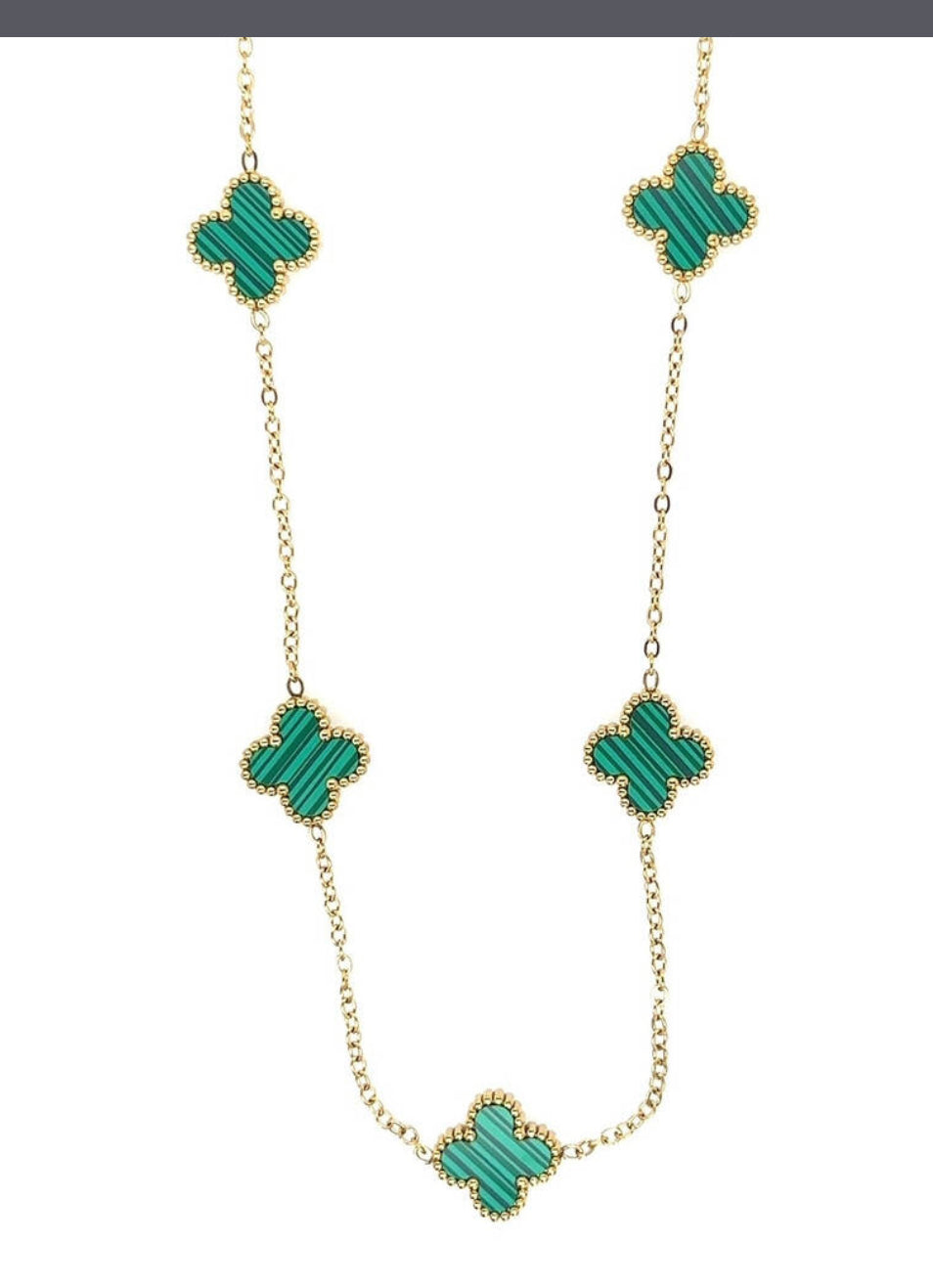 5 clover charmed necklace