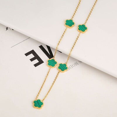 5 clover charmed necklace