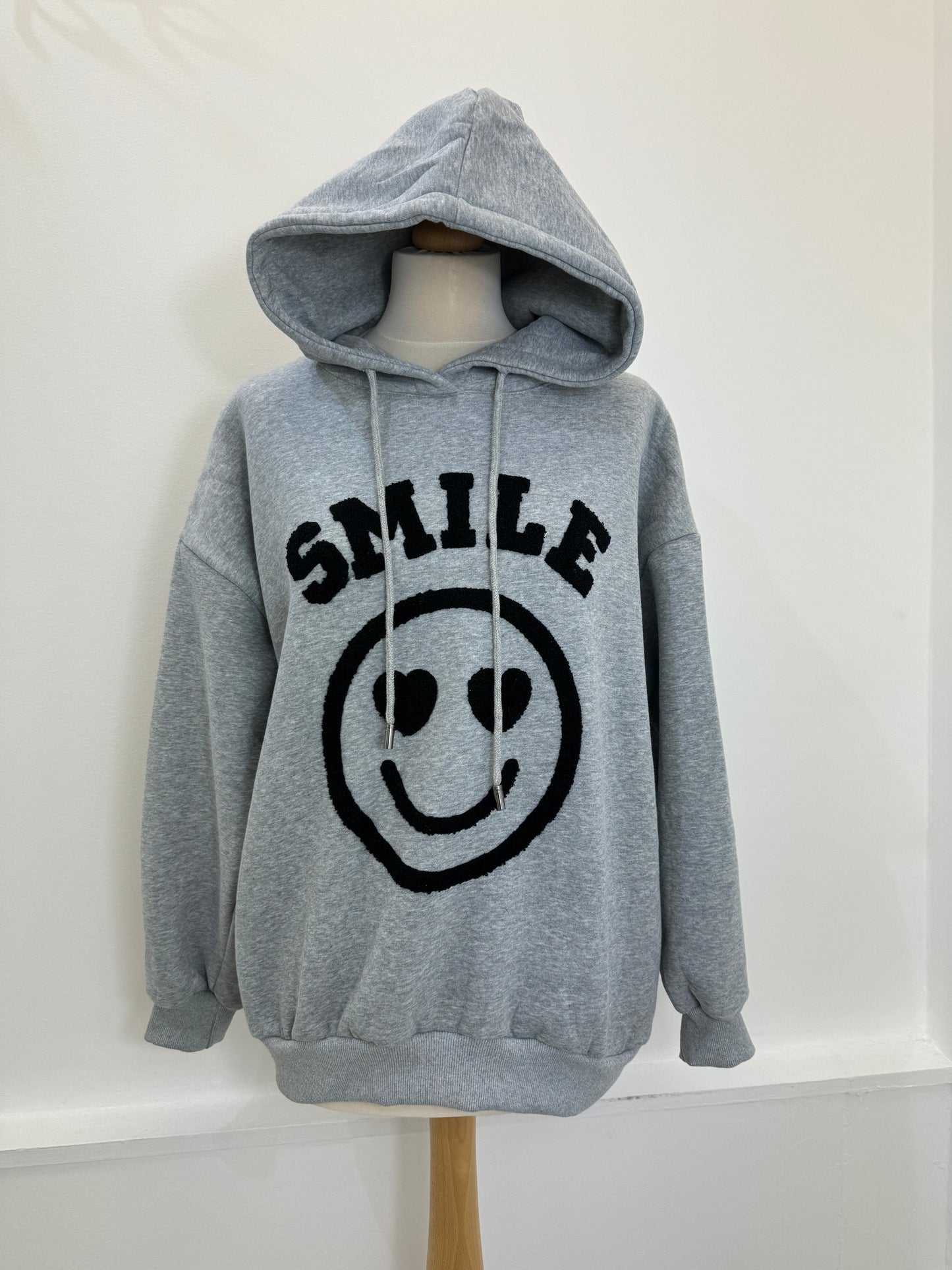 Teddy effect smile hoodie