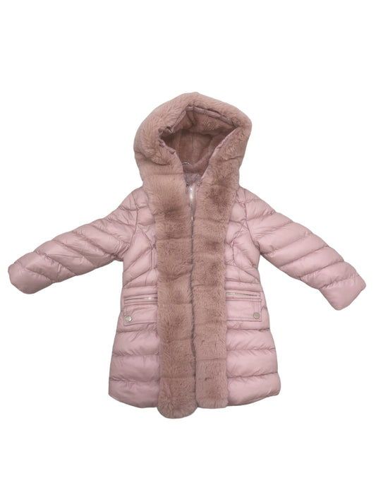 Kids Emily Padded Coat with Fur Trim