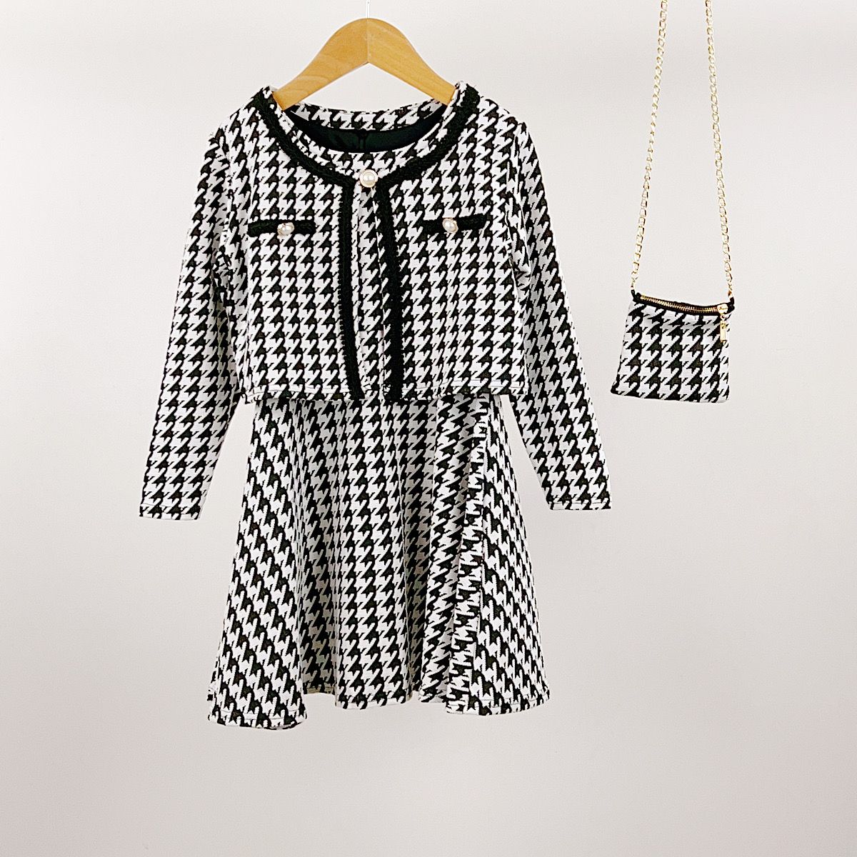 Elise Dogtooth 3PC Dress