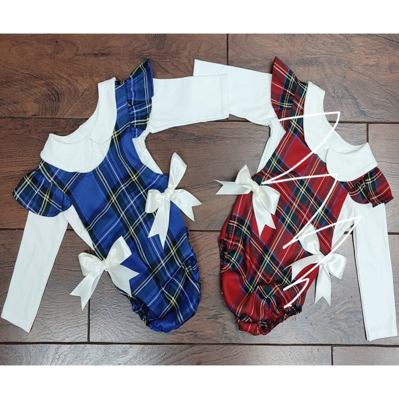 Sofia. Baby Girl's Double Bow. Blue