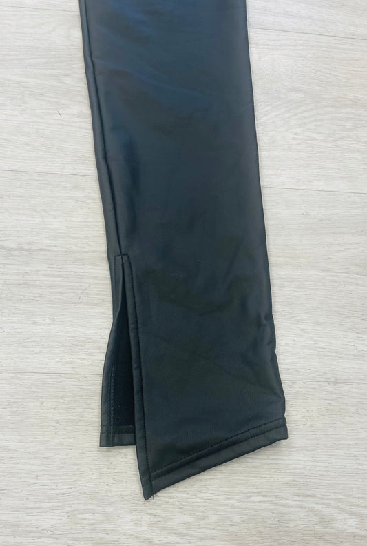 leather trousers with side split