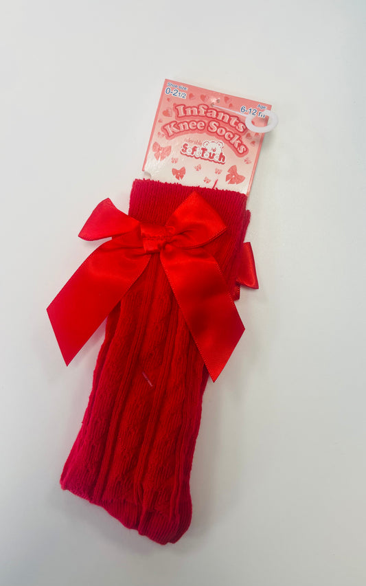 Red Bow Socks