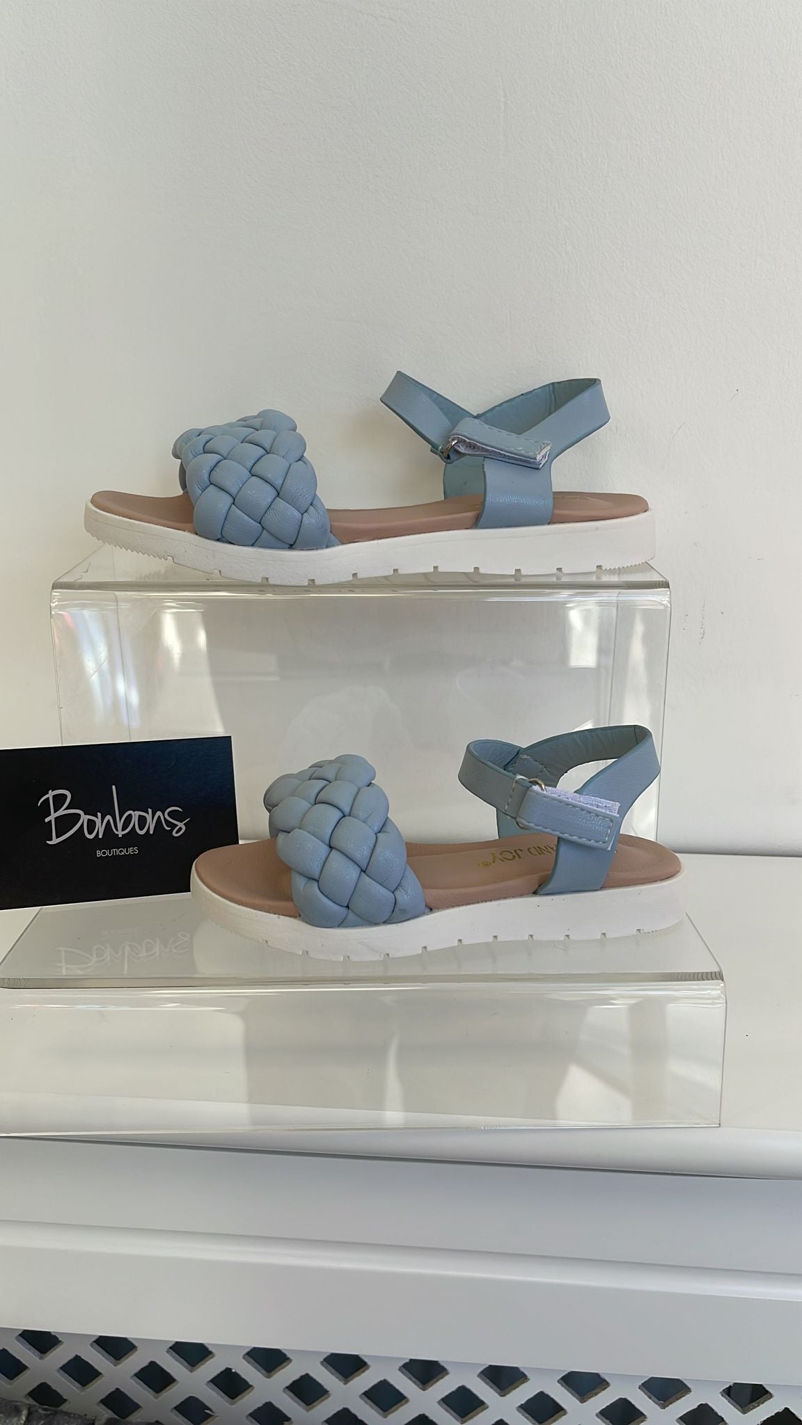 Plaits sandals blue