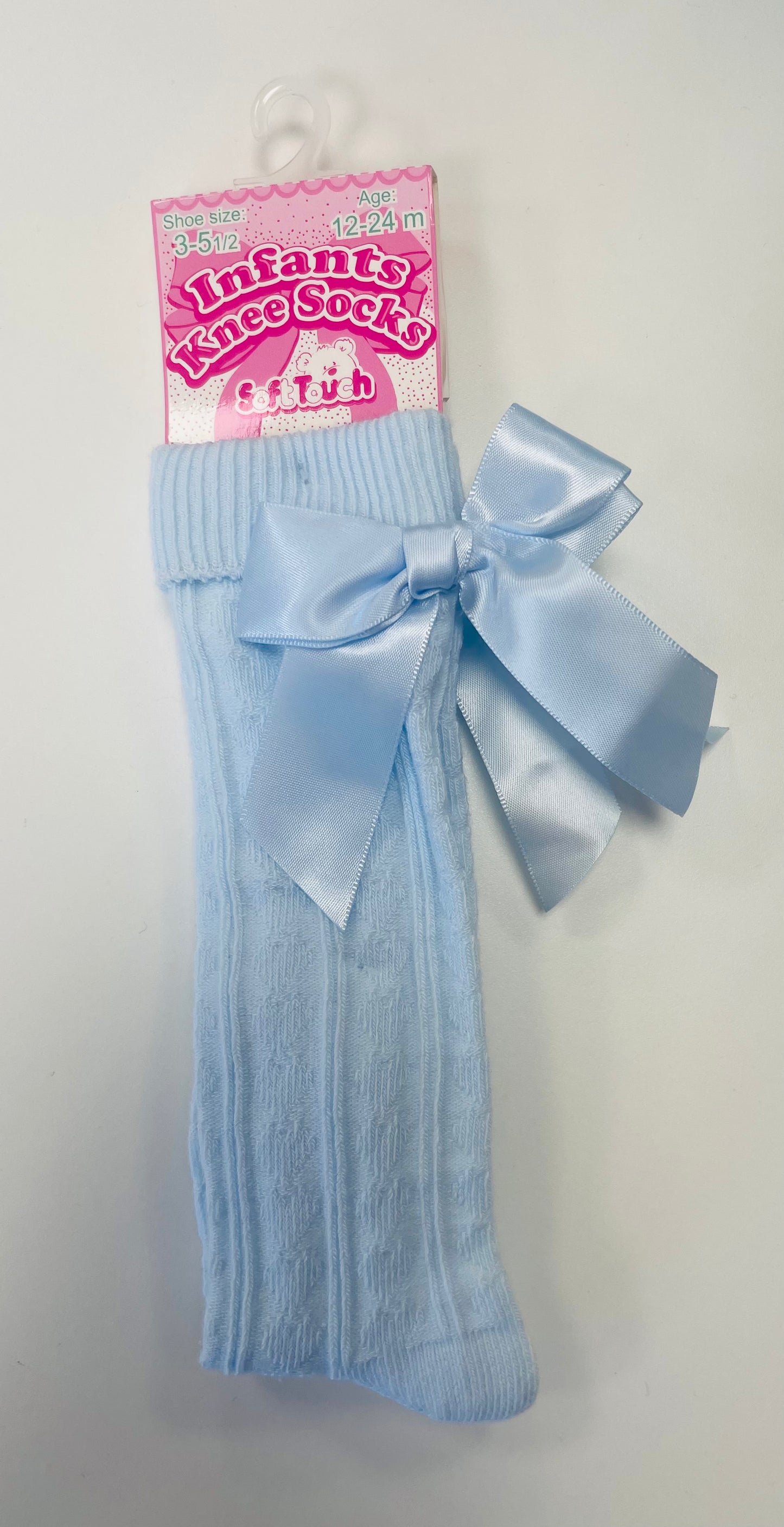 Baby Blue Bow Socks