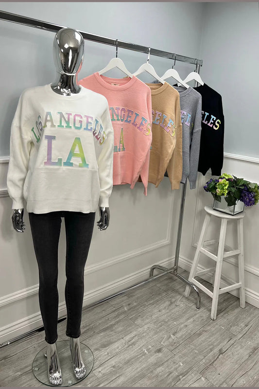 3D LA SLOGAN JUMPER