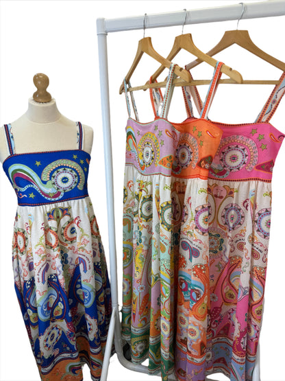 Evil eye printed dress ￼