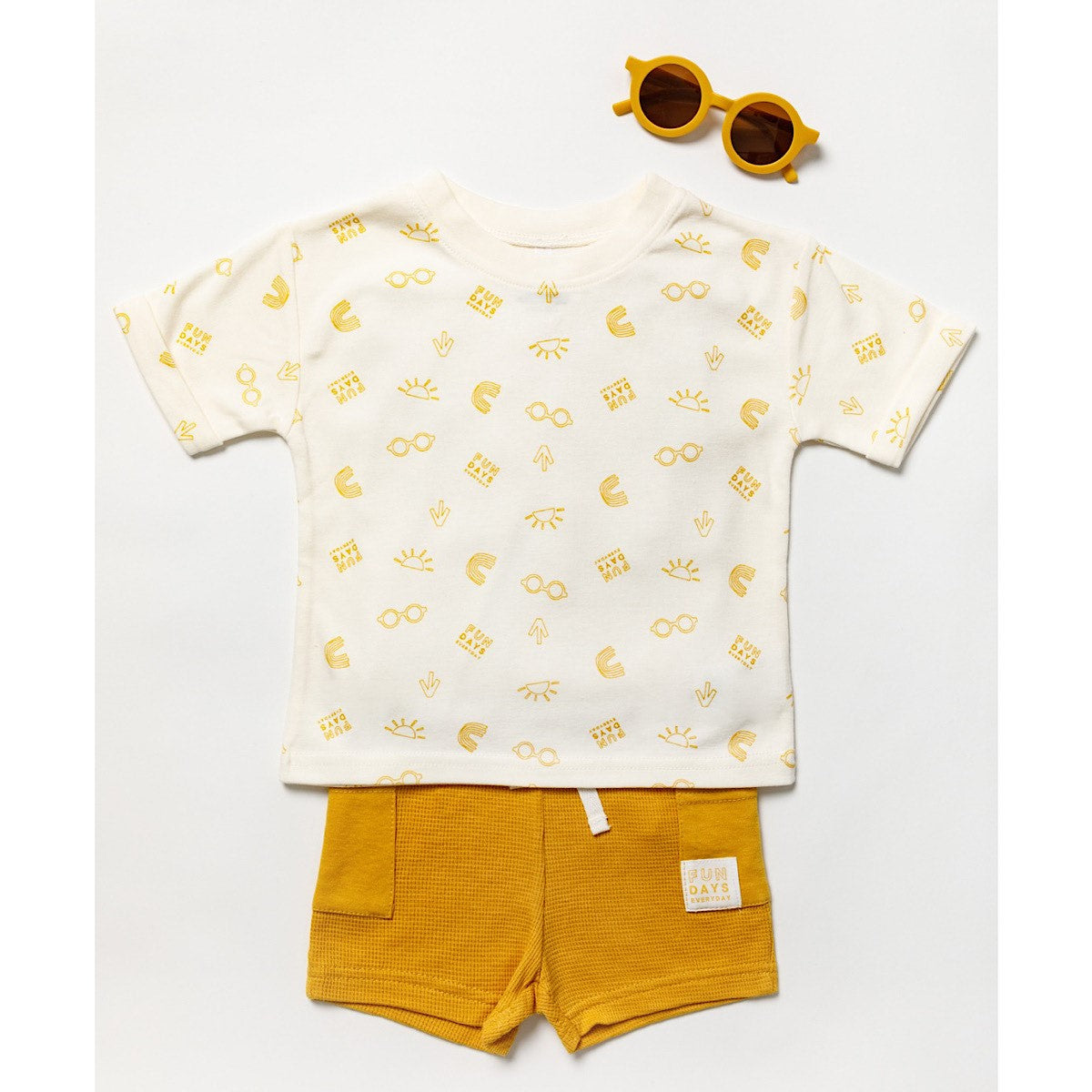 Summer Print Outfit & Sunglasses Set