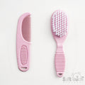 Speckled Pink Natural Bristles Deluxe Brush & Comb Set