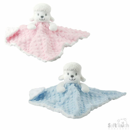 Pink and Blue Baby Lamb Comforter