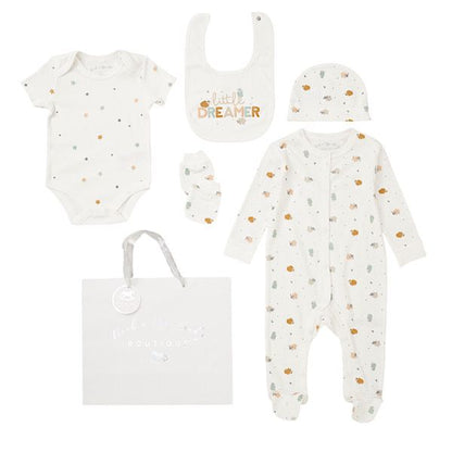 Cream Sheep 'Lil Dreamer' 5PC Layette Gift Set