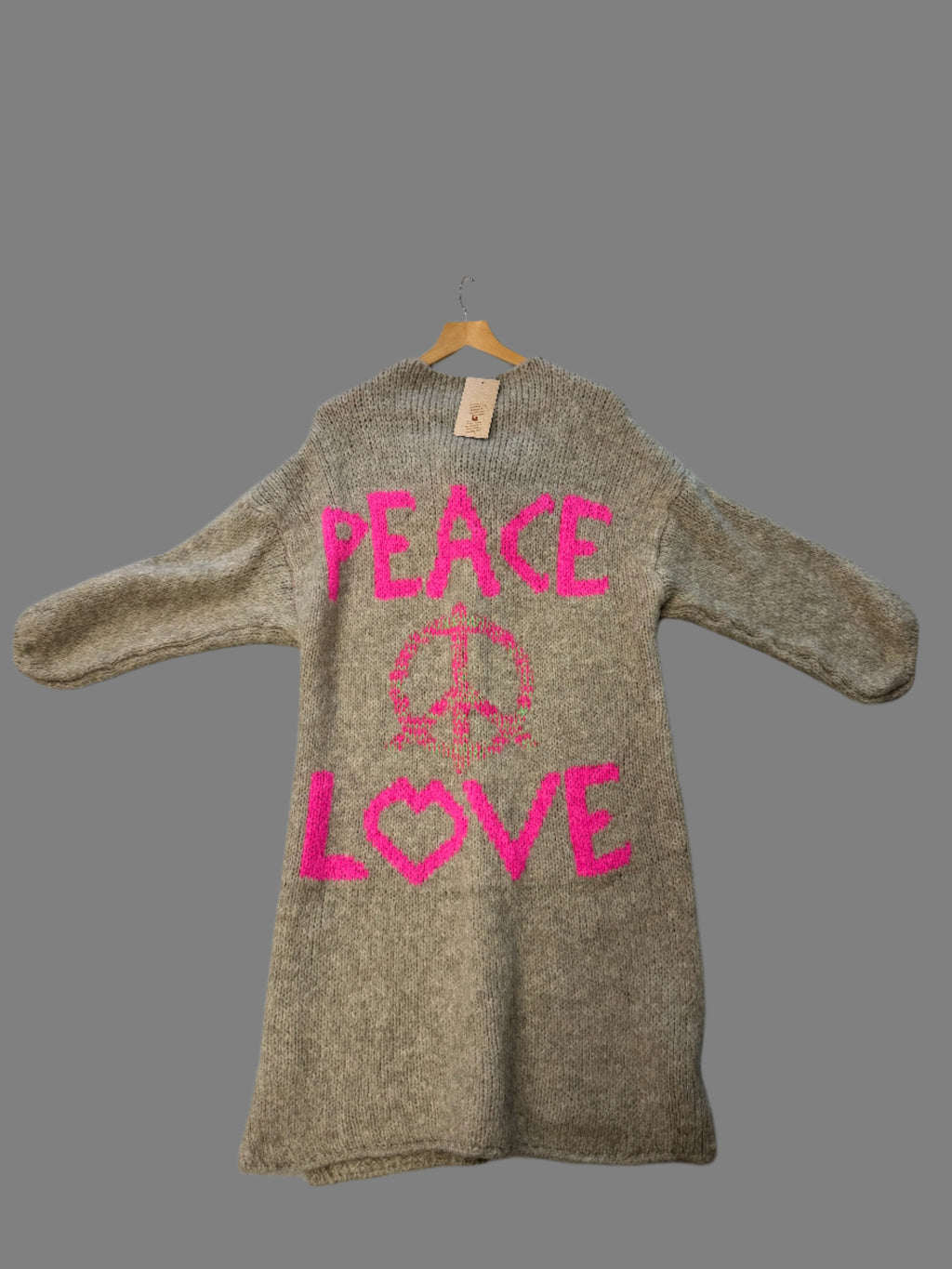 Peace and love cardigans