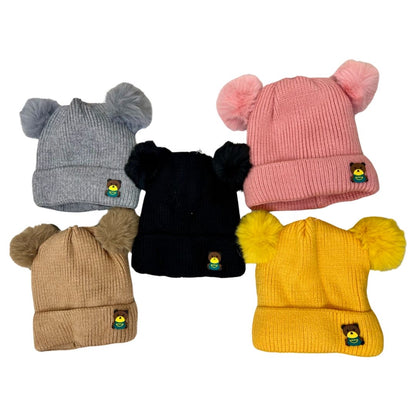 Kids Teddy Badge Hat