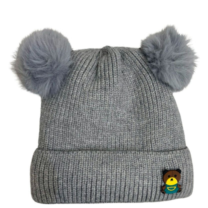 Kids Teddy Badge Hat