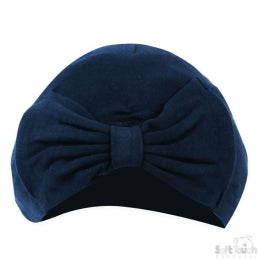 100% Cotton Turban Bow Hat 0-6M