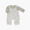 Animal Print Pinafore Romper Set