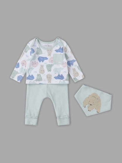 Baby Mint Bear 3PC Lounge Set