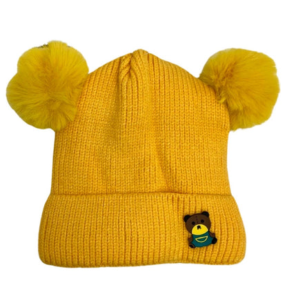 Kids Teddy Badge Hat