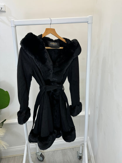 Alice Suede Wrap Coat